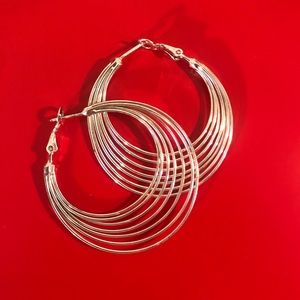 Silver hoops